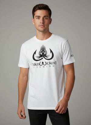 FuknWicked Organic cotton Crew Neck T-Shirt Skull Face